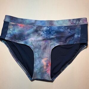 Athleta Girl Multi Tie Dye Swim Bikini Bottom Sz XXL/16 NWOT SWIMWEAR